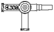 Three-way luer slip, stopcock, blue tint. Model 450-353